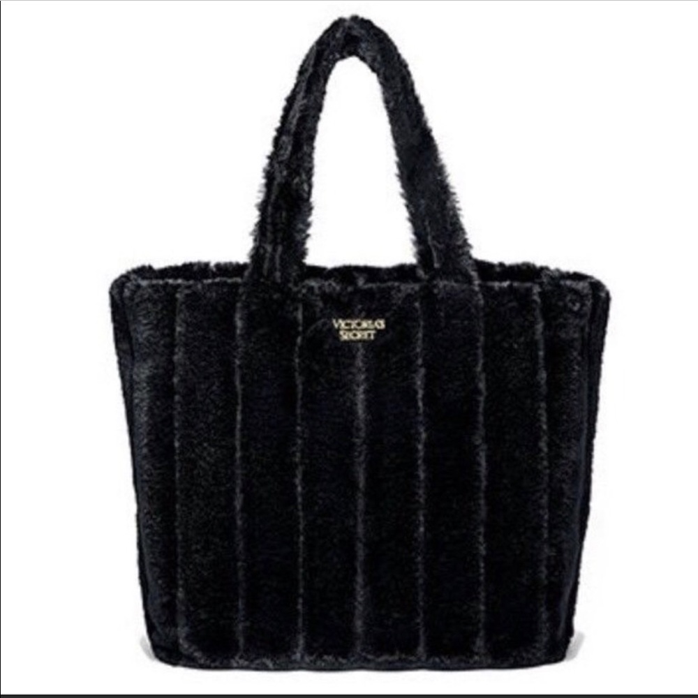 Victoria secret fur tote